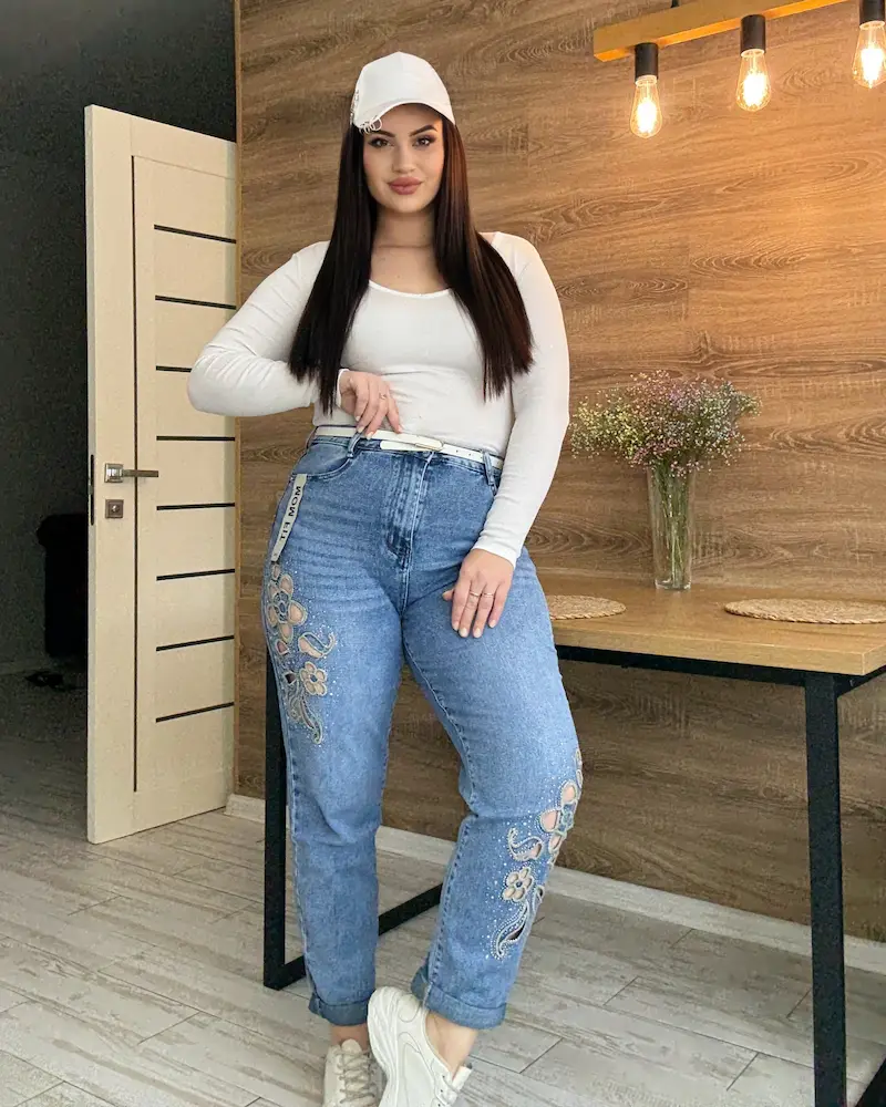 Світло-блакитні Mom Fit